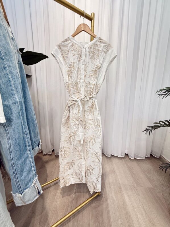 Vestido Lino con Bordado - Imagen 2